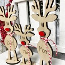  Personalized reindeer, reindeer Shelf Sitter, Holiday Decor, Christmas Mantle Decor