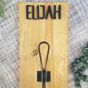 personalized backpack/towel hook, back to school, towel holder, bathroom organizer, front entry hooks, mudroom, personalized hooks