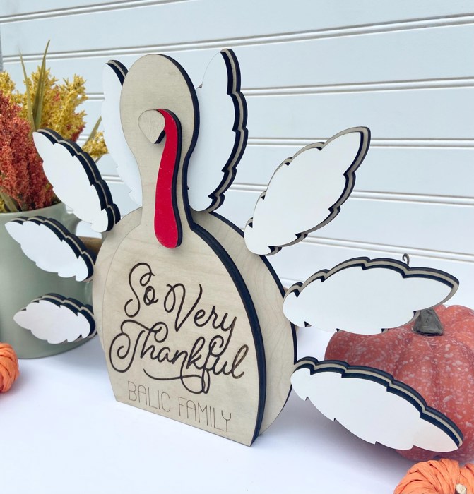 Thankful Turkey for Kids, Thankful Turkey for Families, Thanksgiving Table Decor, Thanksgiving Decor
