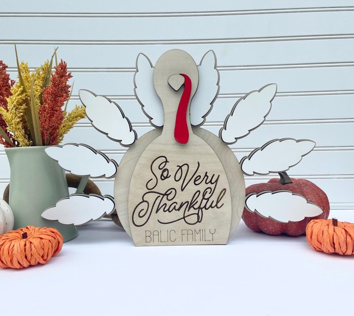 Thankful Turkey for Kids, Thankful Turkey for Families, Thanksgiving Table Decor, Thanksgiving Decor