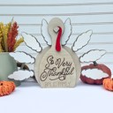  Thankful Turkey for Kids, Thankful Turkey for Families, Thanksgiving Table Decor, Thanksgiving Decor