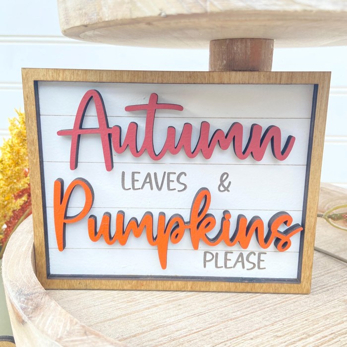 Fall Pumpkin Tier Tray Decor, Fall Decor, Fall Mini Signs, Autumn Decor, Autumn Tier Tray Decor, Tiered Tray Decor Set