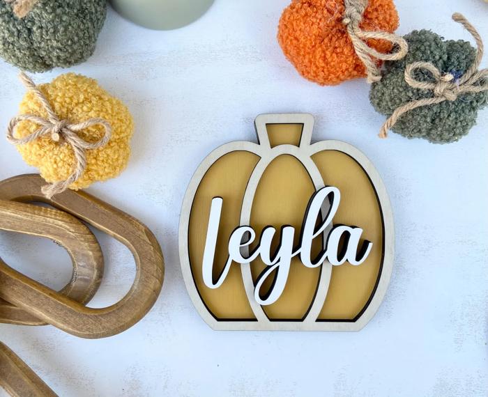 Personalized Pumpkin Family Decor, Pumpkins Custom Fall Decor, Pumpkins, Personalized Family Pumpkins