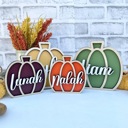 4.5''X4.5'' Personalized Pumpkin Family Decor, Pumpkins Custom Fall Decor, Pumpkins, Personalized Family Pumpkins