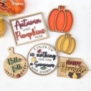  Fall Pumpkin Tier Tray Decor, Fall Decor, Fall Mini Signs, Autumn Decor, Autumn Tier Tray Decor, Tiered Tray Decor Set
