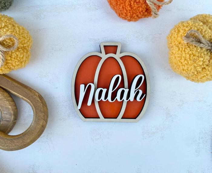 Personalized Pumpkin Family Decor, Pumpkins Custom Fall Decor, Pumpkins, Personalized Family Pumpkins