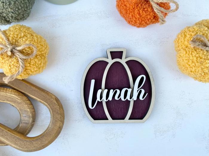 Personalized Pumpkin Family Decor, Pumpkins Custom Fall Decor, Pumpkins, Personalized Family Pumpkins