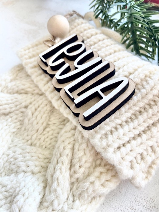 Personalized Stocking Tags, Christmas Tags, Wooden Name Tag,Christmas Stocking Tags, Custom Stocking Name Tag, Christmas Labels,Present Tags