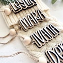  Personalized Stocking Tags, Christmas Tags, Wooden Name Tag,Christmas Stocking Tags, Custom Stocking Name Tag, Christmas Labels,Present Tags