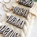  Personalized Stocking Tags, Christmas Tags, Wooden Name Tag,Christmas Stocking Tags, Custom Stocking Name Tag, Christmas Labels,Present Tags