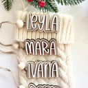  Personalized Stocking Tags, Christmas Tags, Wooden Name Tag,Christmas Stocking Tags, Custom Stocking Name Tag, Christmas Labels,Present Tags