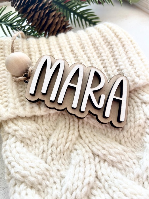 Personalized Stocking Tags, Christmas Tags, Wooden Name Tag,Christmas Stocking Tags, Custom Stocking Name Tag, Christmas Labels,Present Tags