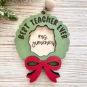  Personalized Teacher Ornament, Teacher Christmas Gift, Gift For Teacher