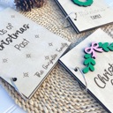  Personalized Christmas Card Holder,Christmas Card Keepsake, Christmas Card Saver, Cards of Christmas Past, Card Album, Christmas Card Holder