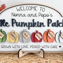  Personalized Pumpkin Patch Sign, Family Pumpkin Patch Sign, Welcome to Our Pumpkin Patch, Grandparents Fall Sign