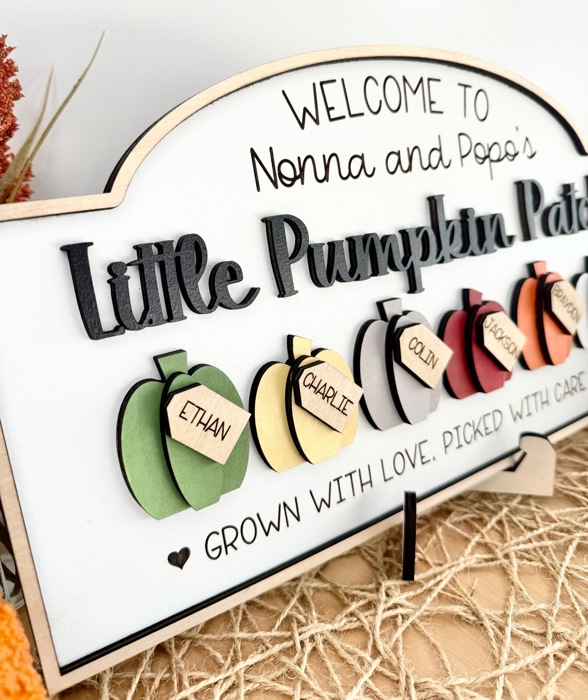 Personalized Pumpkin Patch Sign, Family Pumpkin Patch Sign, Welcome to Our Pumpkin Patch, Grandparents Fall Sign