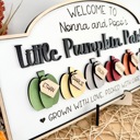  Personalized Pumpkin Patch Sign, Family Pumpkin Patch Sign, Welcome to Our Pumpkin Patch, Grandparents Fall Sign