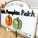  Personalized Pumpkin Patch Sign, Family Pumpkin Patch Sign, Welcome to Our Pumpkin Patch, Grandparents Fall Sign