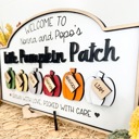  Personalized Pumpkin Patch Sign, Family Pumpkin Patch Sign, Welcome to Our Pumpkin Patch, Grandparents Fall Sign