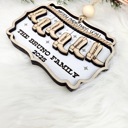  Custom Cowboy Christmas Wooden Ornament, Personalized Family Names Ornament, Christmas Western Family Gifts