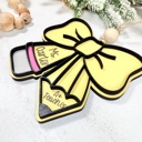  Personalized Bow Teacher Ornament, Teacher Christmas Gift, Gift For Teacher, Christmas Gift for Teachers