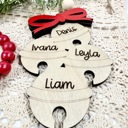  Family Christmas Bells Ornament,Custom Family Christmas Ornament,Family Names Christmas Bell Ornament,Family Christmas Gifts,Family Keepsake