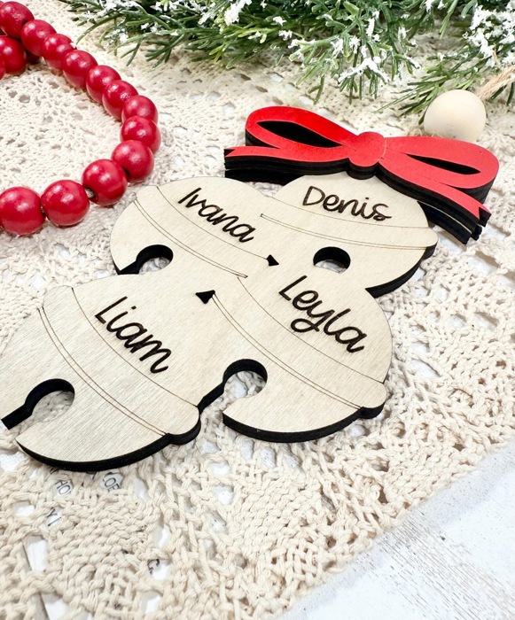 Family Christmas Bells Ornament,Custom Family Christmas Ornament,Family Names Christmas Bell Ornament,Family Christmas Gifts,Family Keepsake