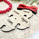  Family Christmas Bells Ornament,Custom Family Christmas Ornament,Family Names Christmas Bell Ornament,Family Christmas Gifts,Family Keepsake
