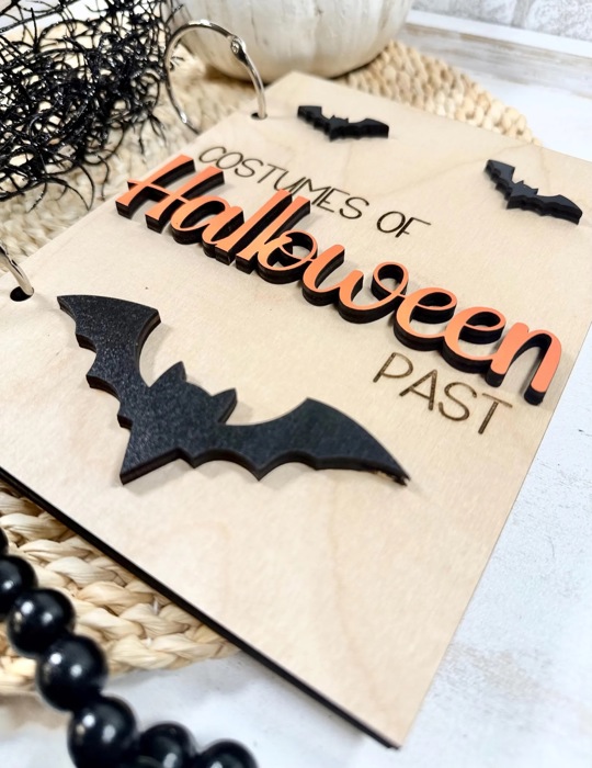 Personalized Halloween Costumes Of The Past Photo Album, Halloween Costumes Keepsake