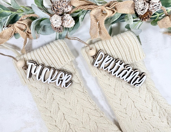 Personalized Stocking Tags, Christmas Tags