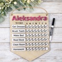  Personalized Kids Chore Chart, Custom Children’s Routine & Responsibility Chart