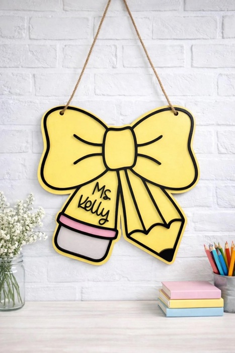 Personalized Teacher Door Hanger, Gift For Teacher, Classroom Door Hanger, Teacher Gifts, Teacher Name Sign, Teacher Appreciation Gifts