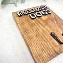  Because Dogs Lint Roller Holder, Dog Lover Gift, Pet Hair Remover Wall Hook, Funny Dog Sign, Dog Owner Home Decor