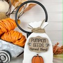  Pumpkin Farm Tiered Tray Decor Set | Farm Fresh Fall Shelf Sitters | Wooden Pumpkin Patch Gnome Decor | Rustic Autumn Farmhouse Tray Decor