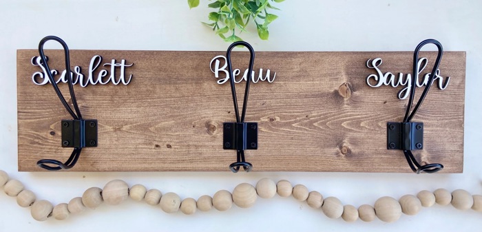 Personalized Towel Rack