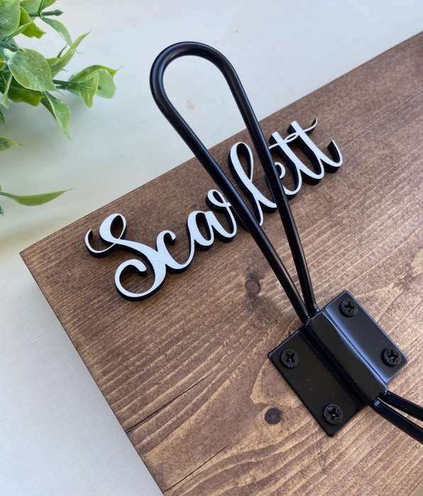 Personalized Towel Rack