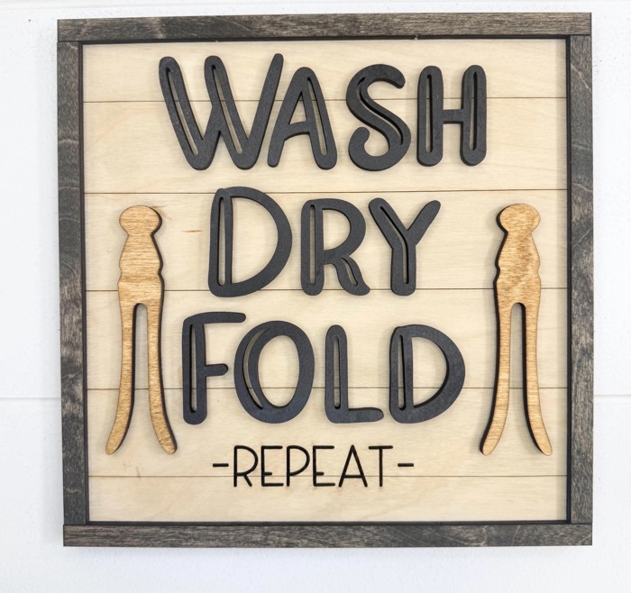 Funny Laundry Room Sign Set Farmhouse Laundry Decor Wood Signs Bundle Wash Dry Fold Lost Socks Laundry Wall Decor