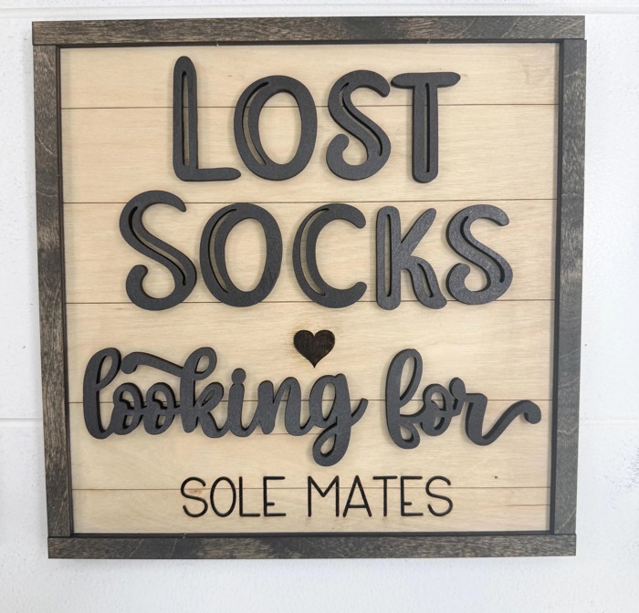 Funny Laundry Room Sign Set Farmhouse Laundry Decor Wood Signs Bundle Wash Dry Fold Lost Socks Laundry Wall Decor