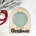  Wooden My First Christmas Day DIY Milestone,Baby Milestone Cards,My First Holiday,Expecting Mom Gift,Baby Shower Gift,Baby Photo Prop