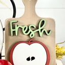  Apple Tiered Tray Decor, Farm Fresh Apple Cider Decor Set, Fall Kitchen Decor, Apple Picking Theme, Farmhouse Tiered Tray Decor