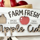  Apple Tiered Tray Decor, Farm Fresh Apple Cider Decor Set, Fall Kitchen Decor, Apple Picking Theme, Farmhouse Tiered Tray Decor