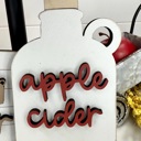  Apple Tiered Tray Decor, Farm Fresh Apple Cider Decor Set, Fall Kitchen Decor, Apple Picking Theme, Farmhouse Tiered Tray Decor