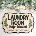  Laundry Room Sign Help Wanted Funny Laundry Decor Farmhouse Laundry Room Wall Sign Wood Laundry Sign Laundry Room Wall Decor Gift