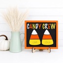  Personalized Candy Corn Sign | Candy Crew Halloween Decor | Kids Halloween Name Sign | Custom Candy Corn Decor | Tier Tray Halloween