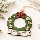  Personalized Family Christmas Ornament | Custom Pet & Family Ornament | Christmas Tree Ornament | Family Name Christmas Ornament