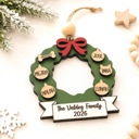  Personalized Family Christmas Ornament | Custom Pet & Family Ornament | Christmas Tree Ornament | Family Name Christmas Ornament