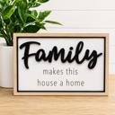 Family Definition Neutral Family Themed Tiered Tray Decor,Family Tiered Tray Signs