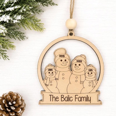 Personalized Family Christmas Ornament 
