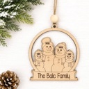  Personalized Family Christmas Ornament 