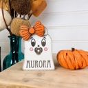  Personalized Ghost Family Member | Individual Ghost Shelf Sitter | Custom Halloween Ghost Decor | Add-On Ghost | Family Name Ghost